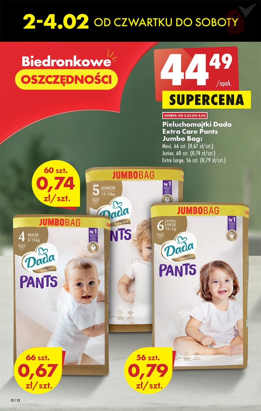 pampers 3 cena mala paczka