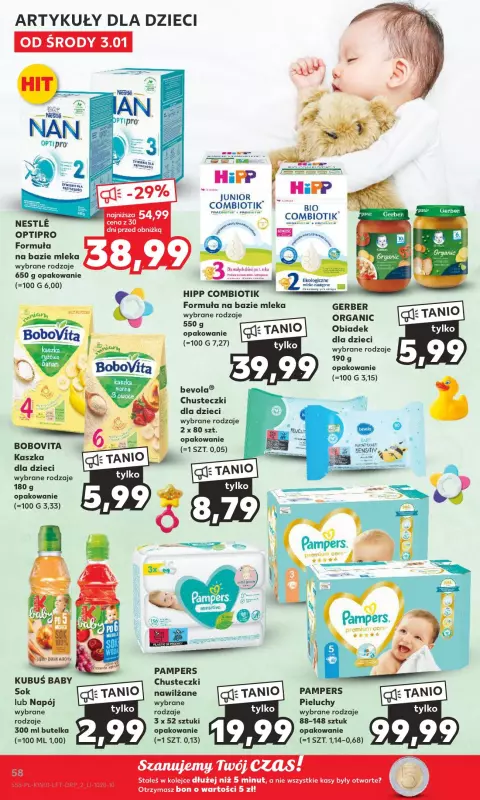 pampers dziecka