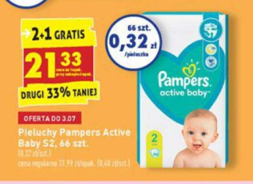 promocje na pampers 4 pieluchomajtki