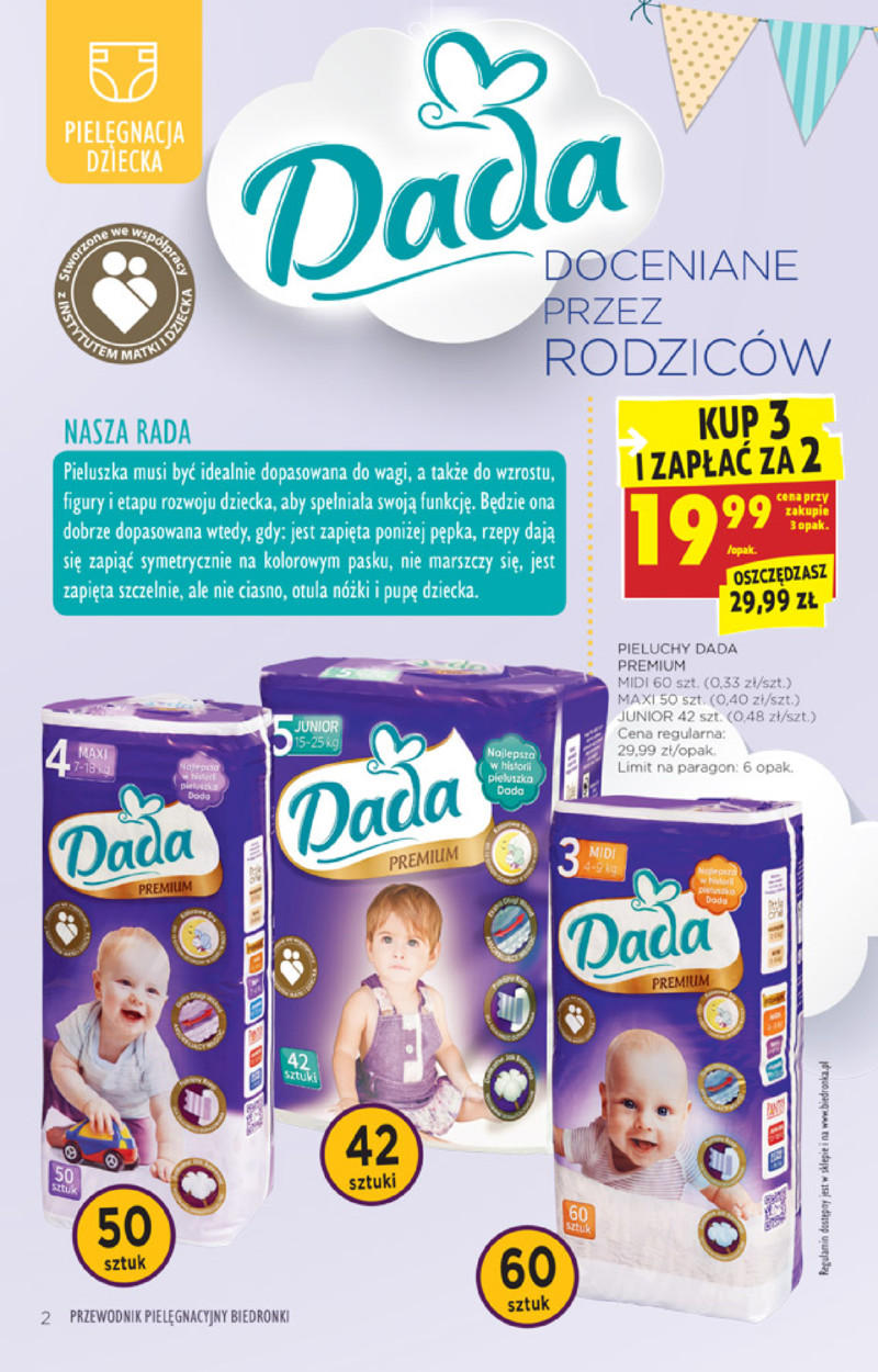 pieluchy dada biedronka od 04.03.2019