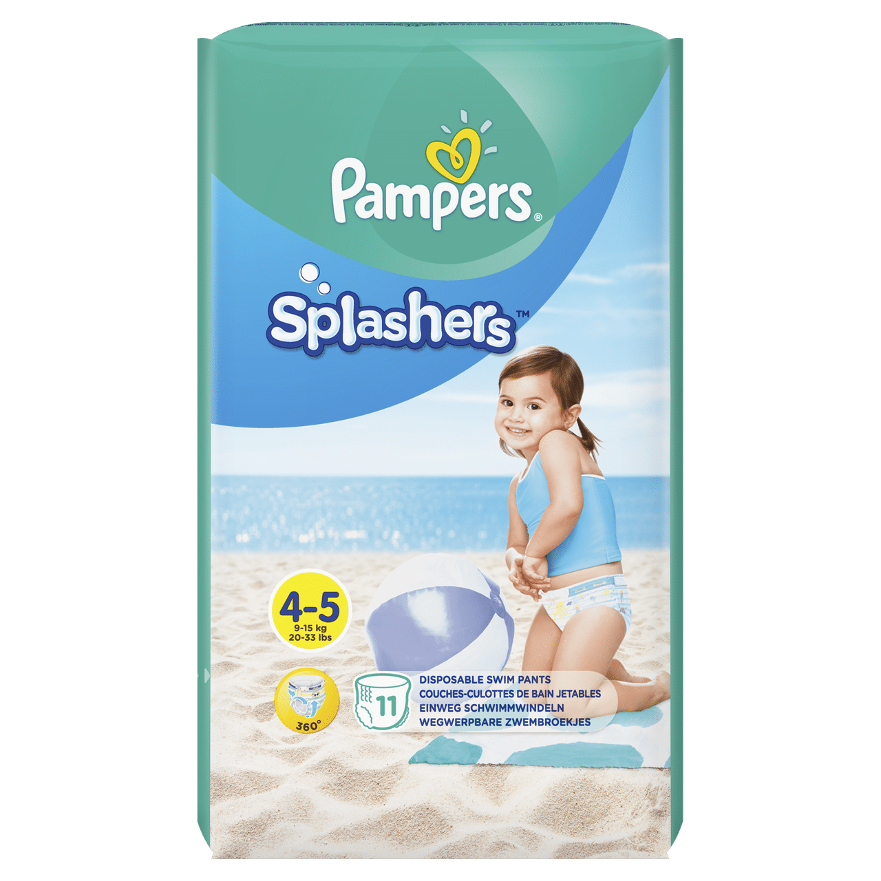 pampers dada fioletowe