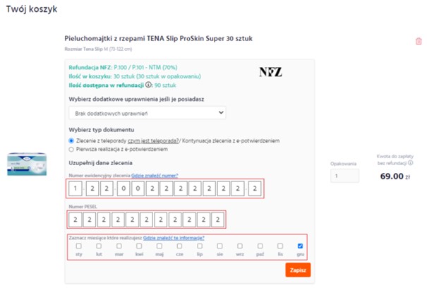 pieluchy jednorazowe poporodowe apteka ziko