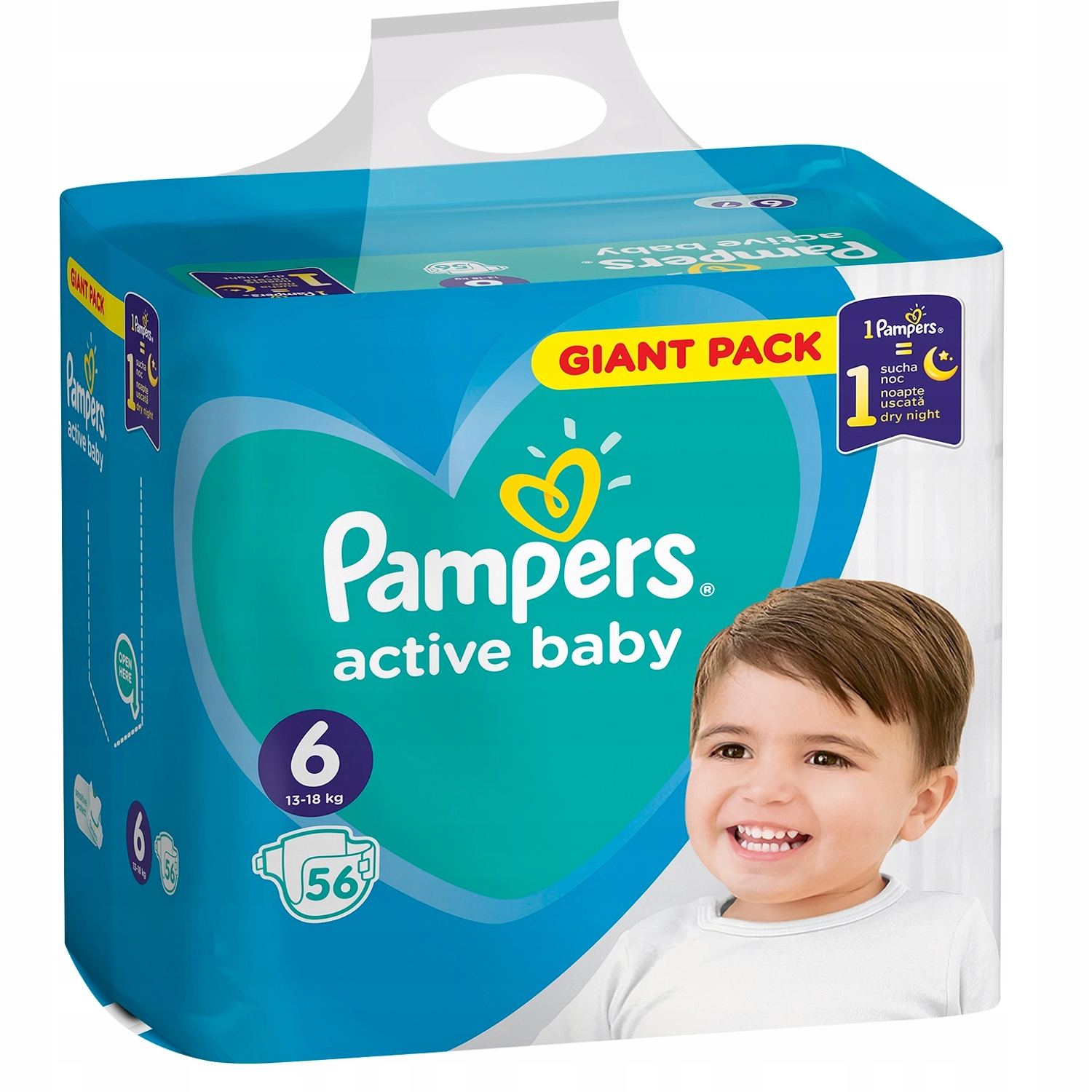 pampers active baby dry 6monthly pack