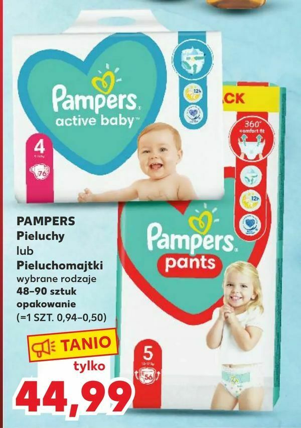 pampers pants na miesiąc