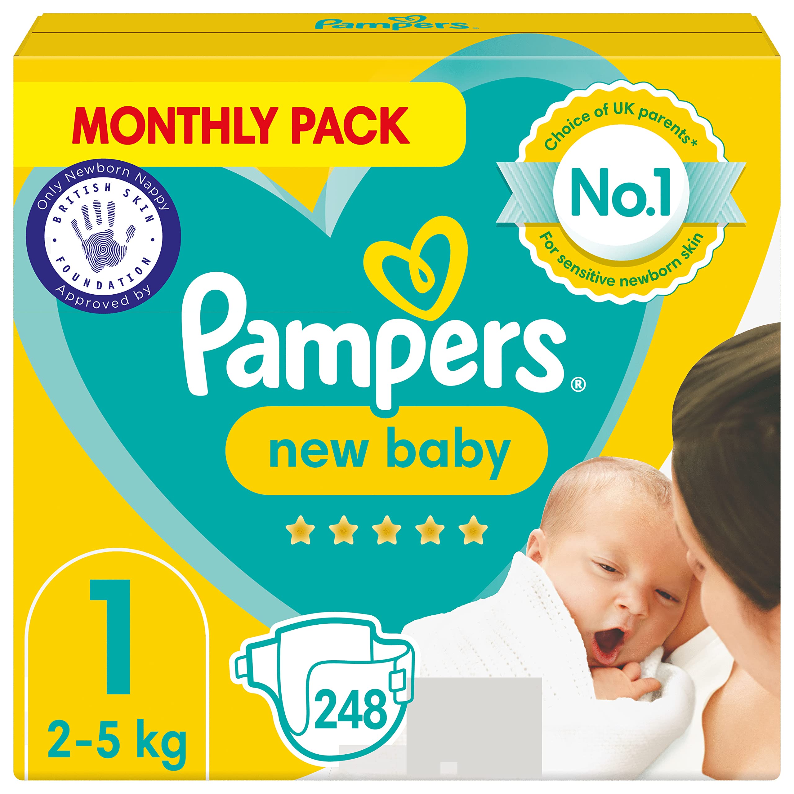 pampers new baby 2 pieluchy 144 s