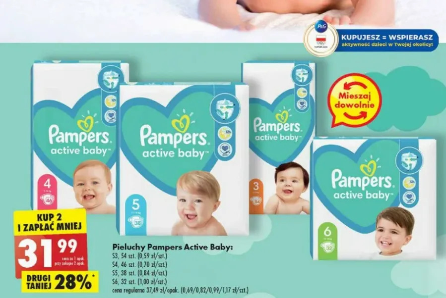 pampers premium care a zwykle