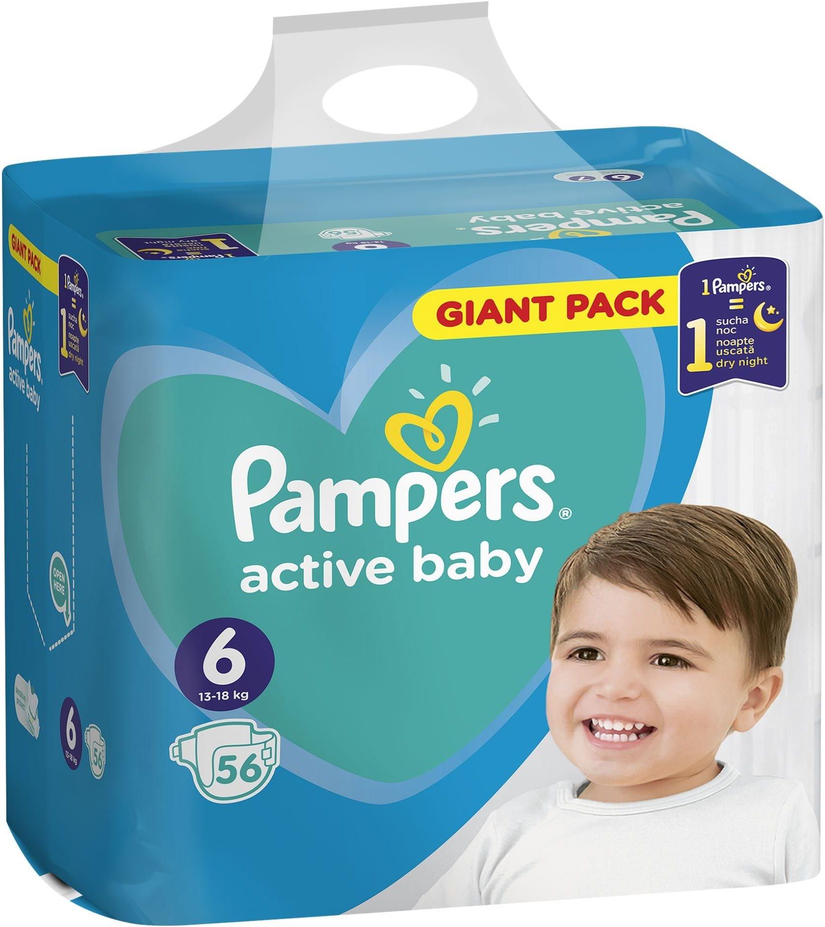 rozmiary pampers mega box