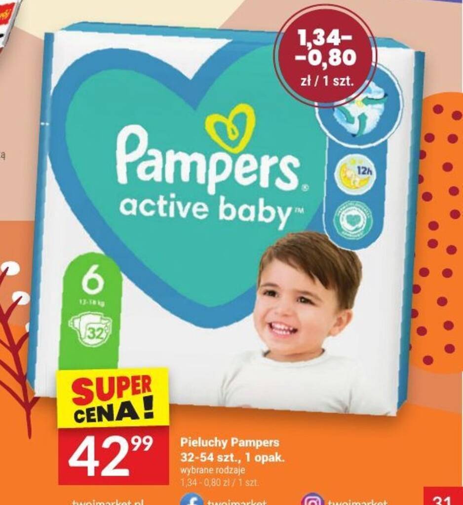 pieluchomajtki.pampers pants 3 hak.zalozyc