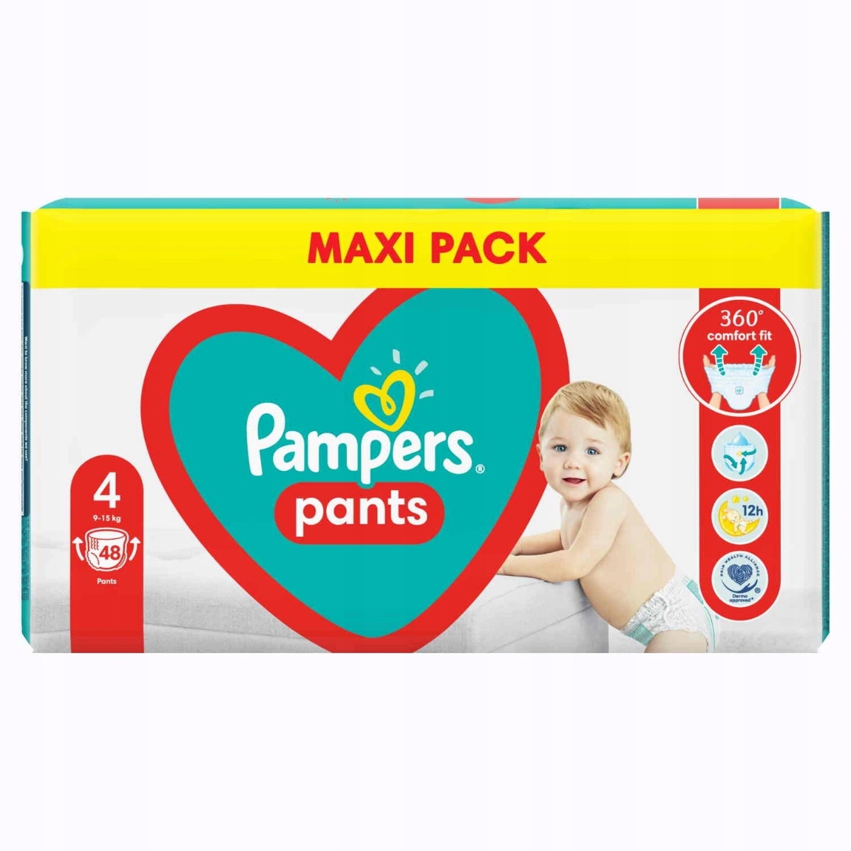 pampers pieluchomajtki extra large pants 6 15+ kg 44 szt