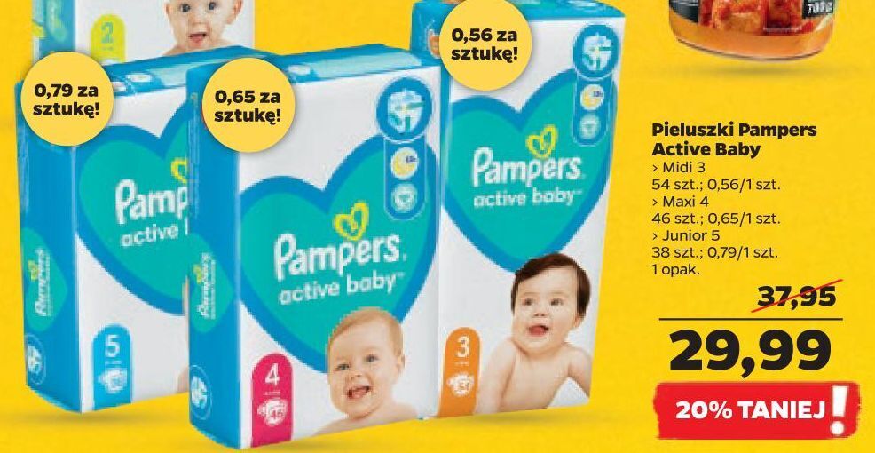 pampers jednorazowe chłonne maty dla niemowląt i dzieci 12 sztuk