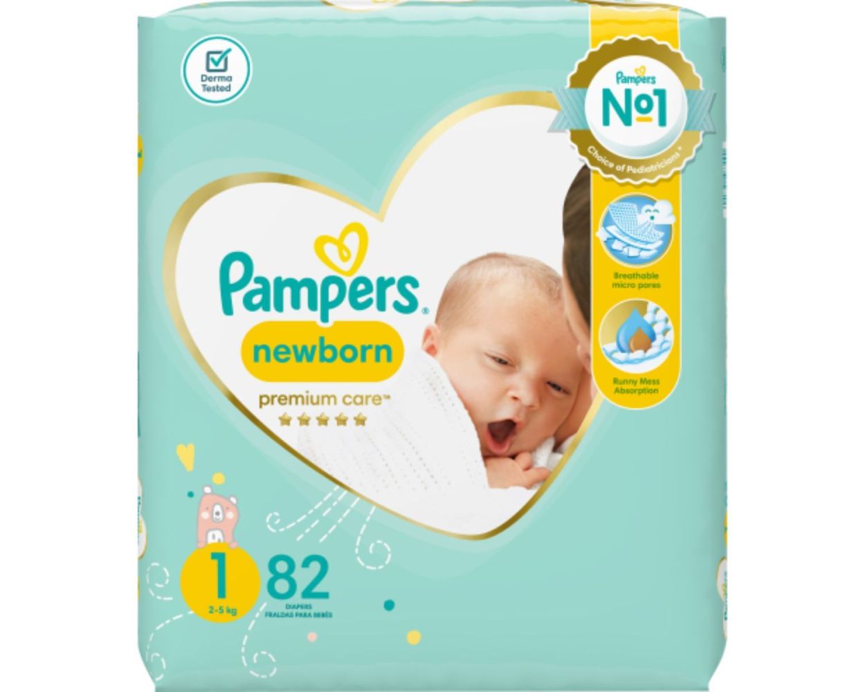 pieluchomajtki 40 sztuk pampers premium care 5