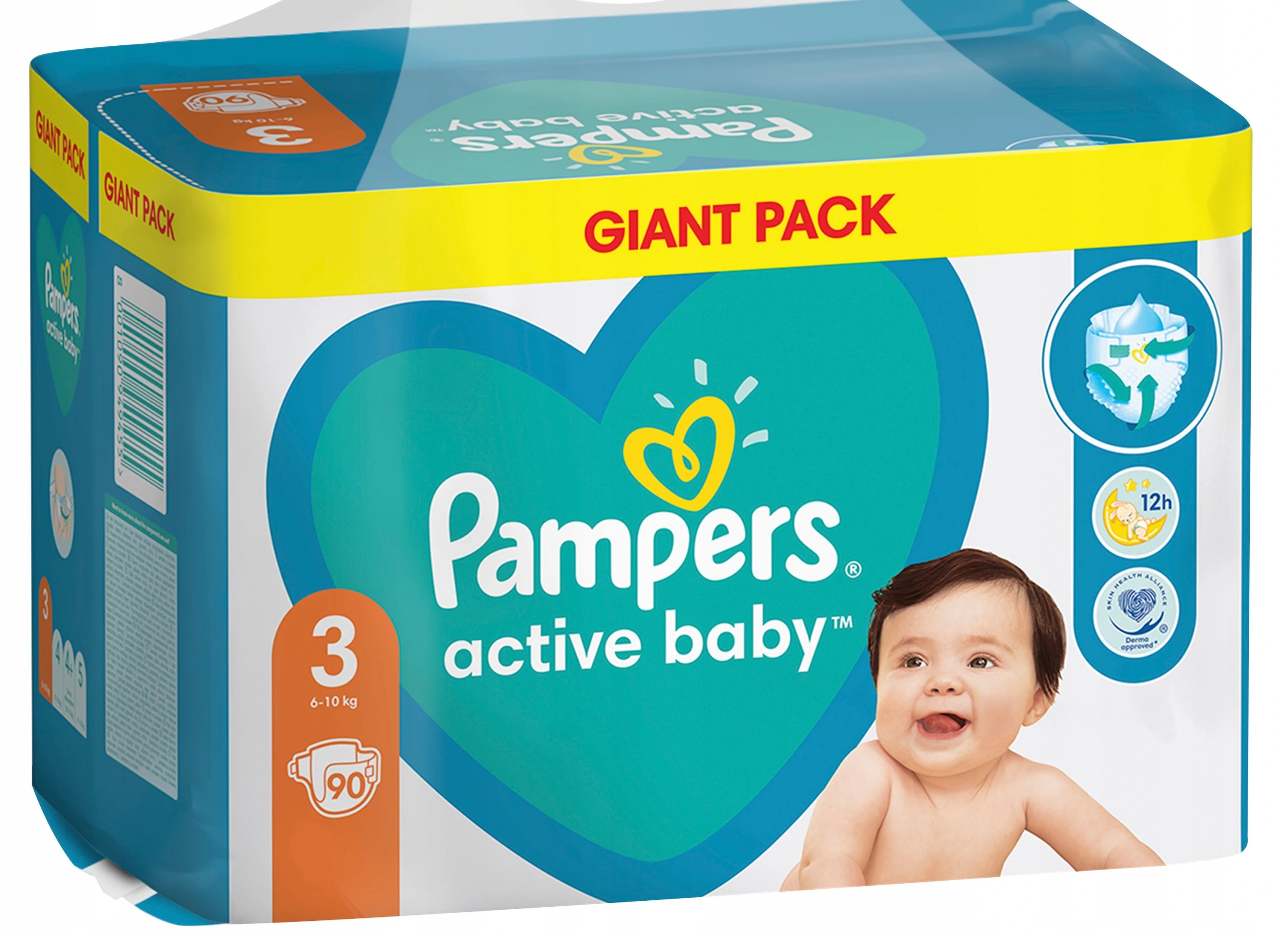 pampers active baby-dry rozmiar 4 maxi 76 pieluszek