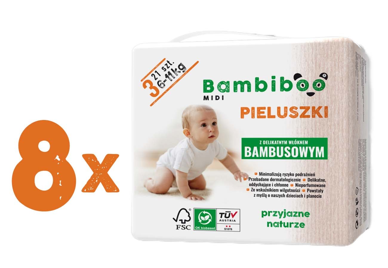 bambiboo pieluchomajtki bambusowe