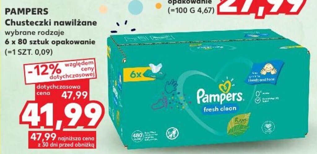 pampers sensitive chusteczki 6x56