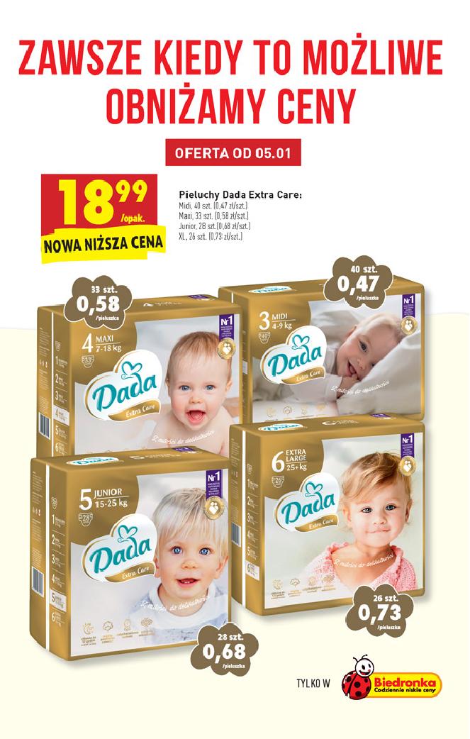 pieluchy pampers cena za sztukę