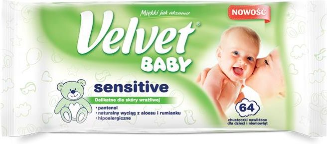 pampers sensitive chusteczki nawilżane sextet 6x56 sztuk