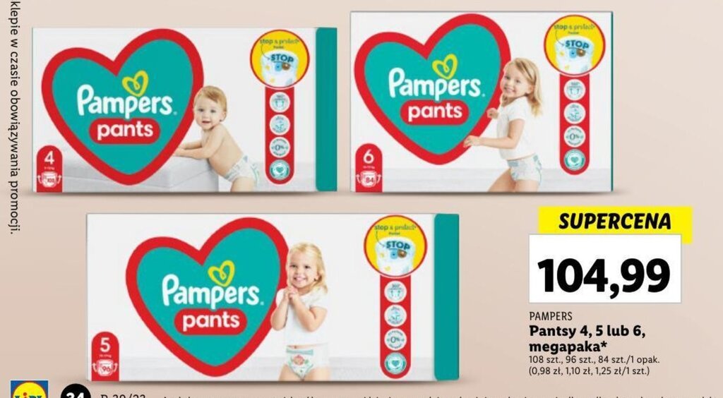 wyprzedaż pampers rozmiar 1