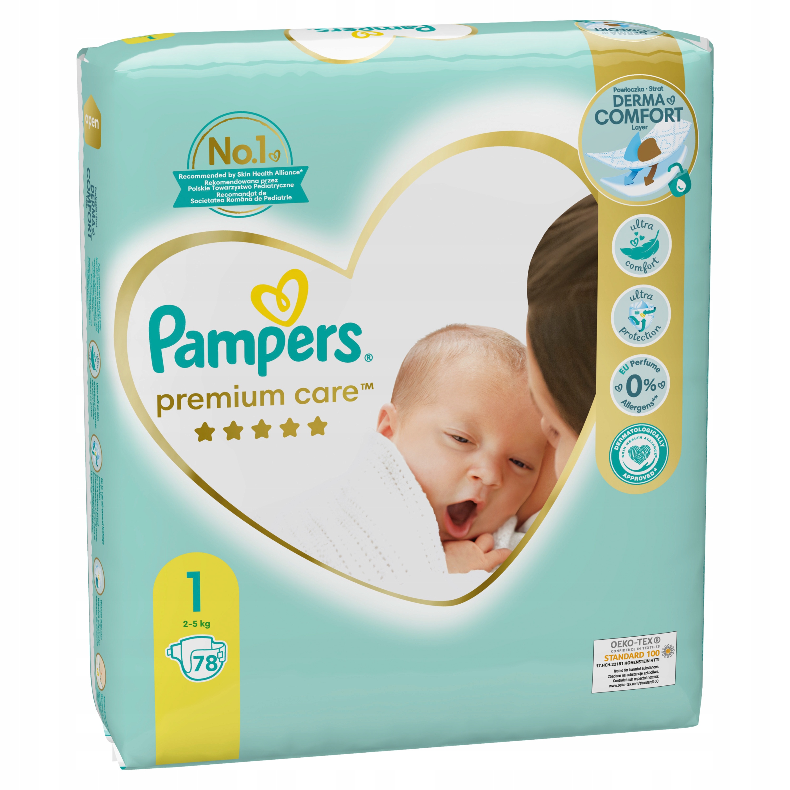 pampers premium care pieluchy 1 newborn 2-5 kg 88 unidades