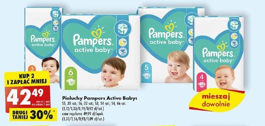 pieluchy pampers premium midi 204