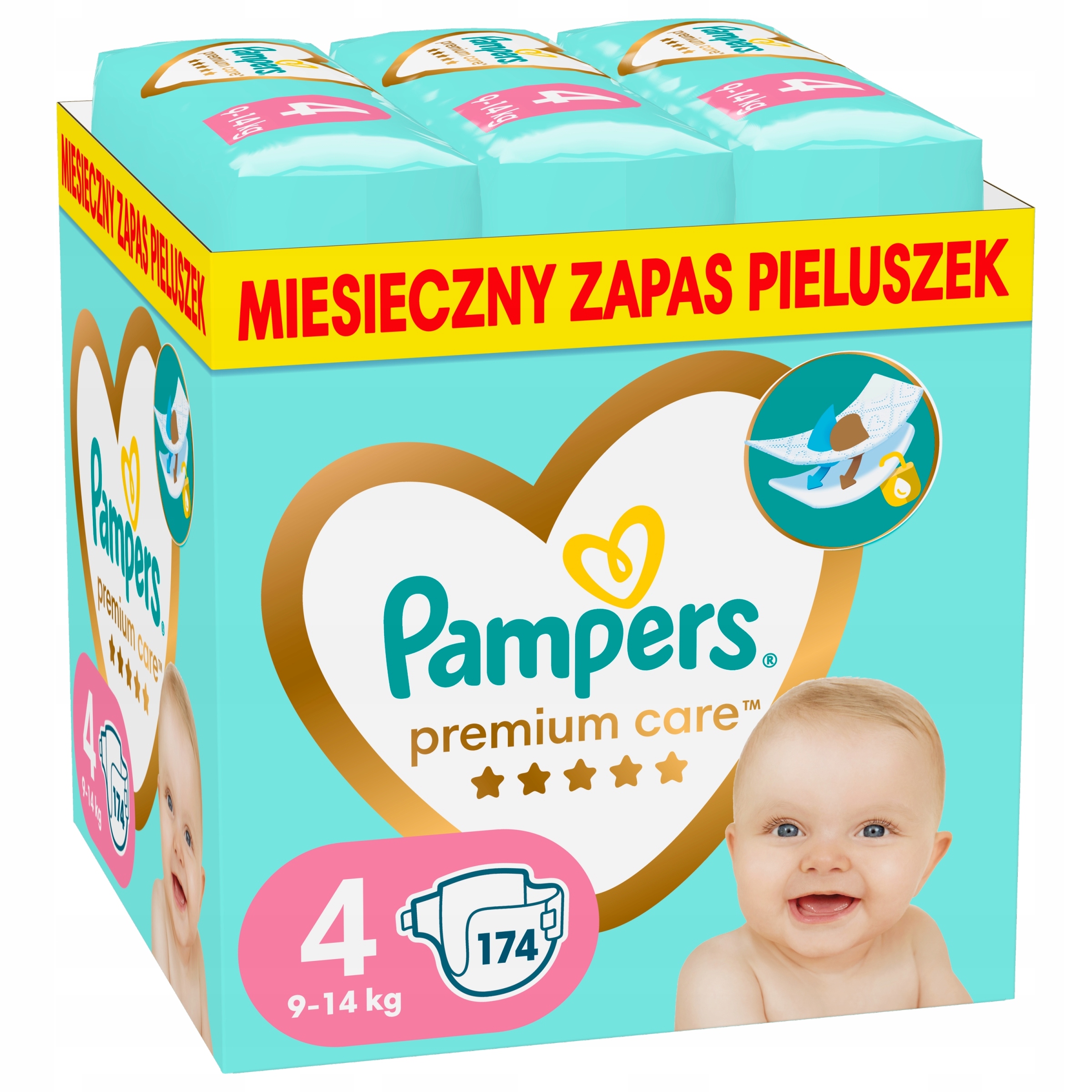 pampers 4 active baby wielopak