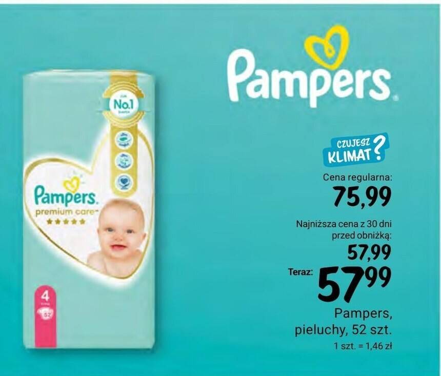 pampers 4 tanio ceneo