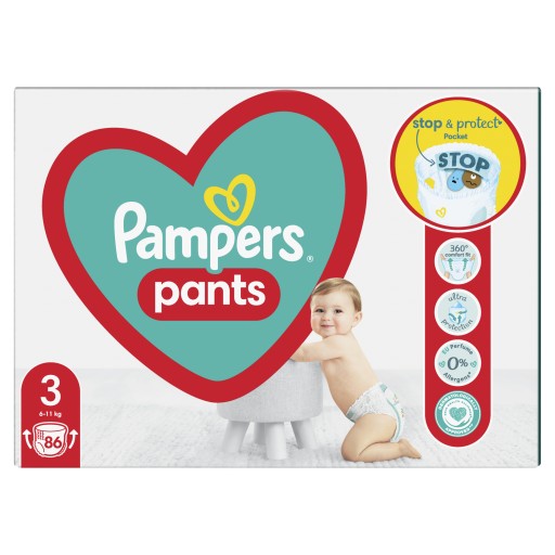 pieluchomajtki pampers care 4