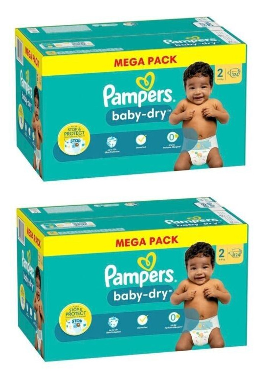 pampers 4 active baby mega pack