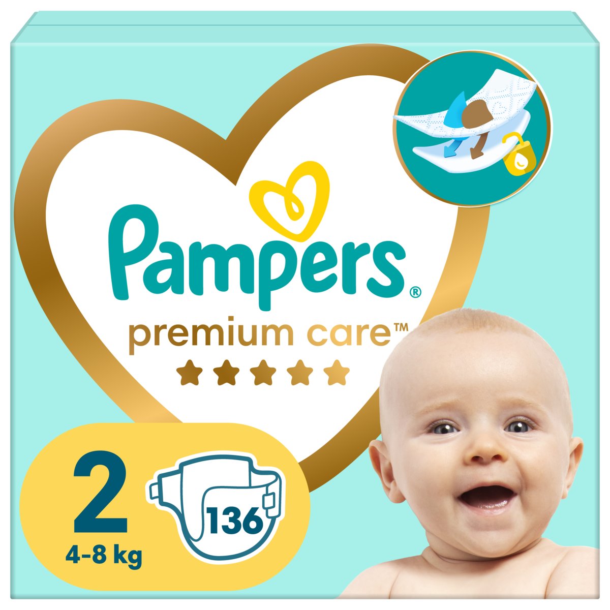 tesco pieluchy pampers premium care 4