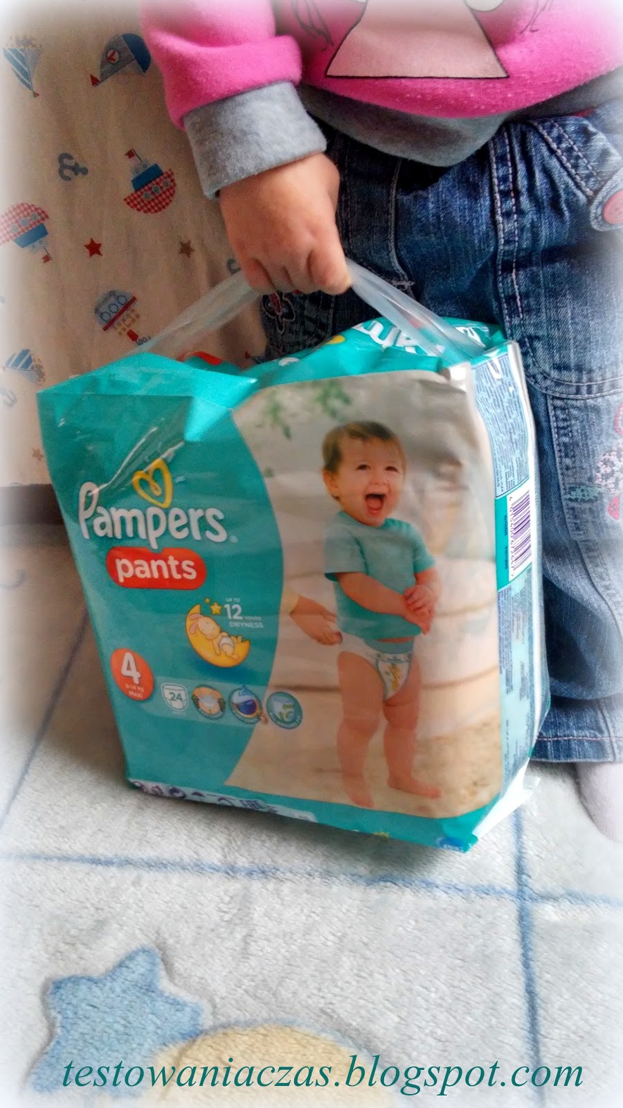 pampers niebieska wysciolka