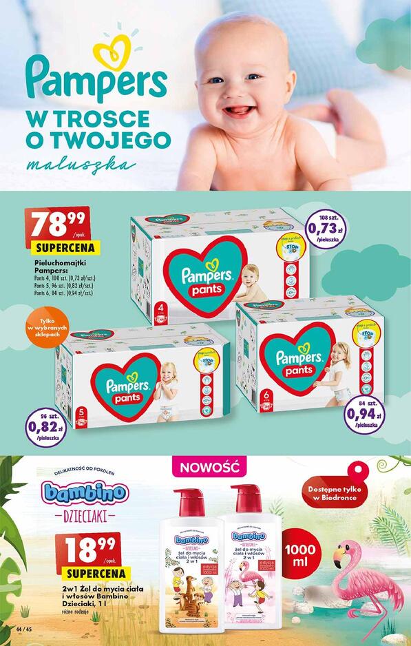 pieluchomajtki pampers rossman