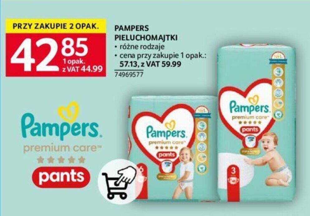 pieluchy pampers 3 premium care najtaniej