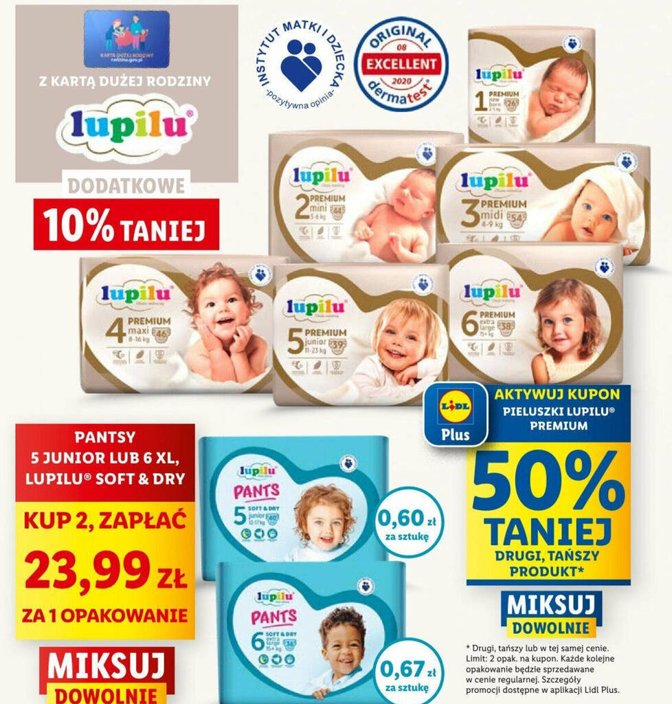 pieluchy pampers 1 ile miesięcy