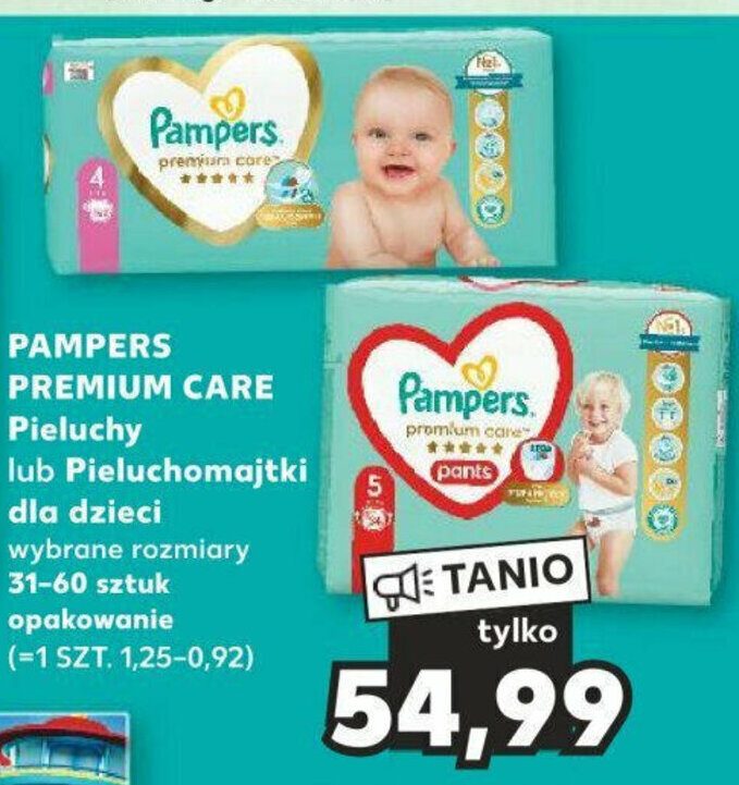 pampers rozmiar 3 ile kg