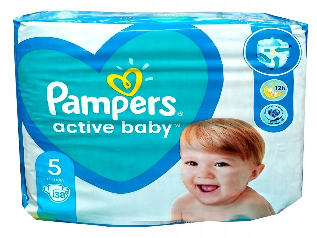 niebieskie pampers active baby