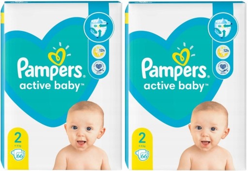 pampers pieluszki active baby maxi 132 szt rozm 4