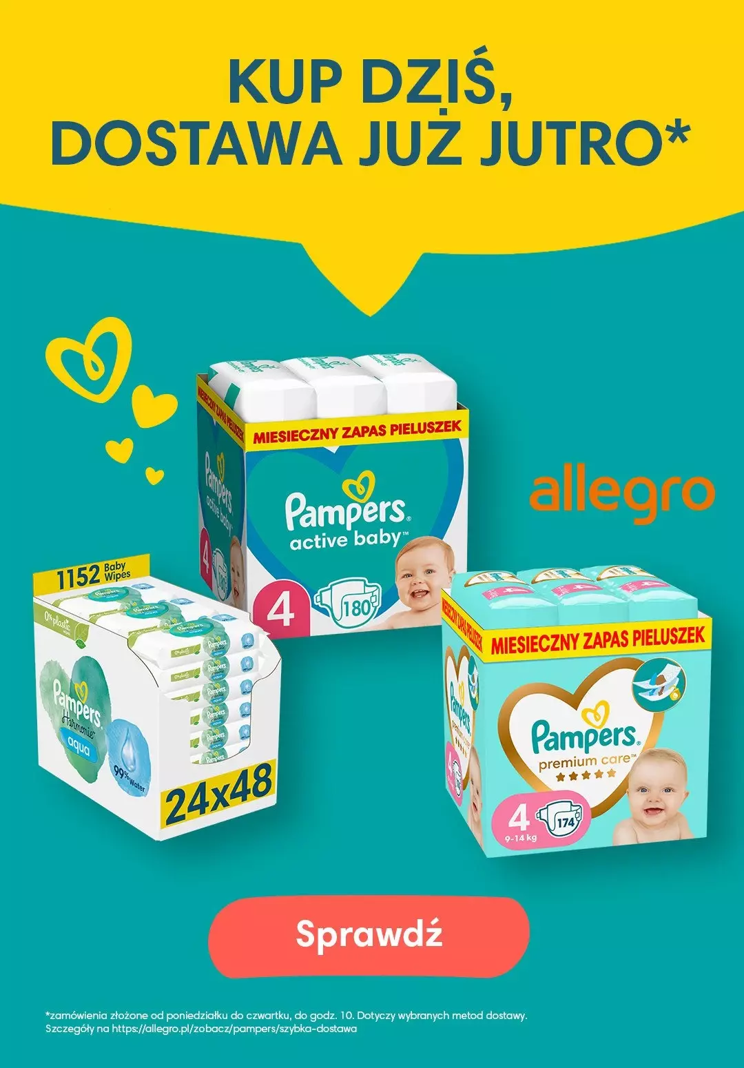 pieluchy pampers active baby economy pack 4