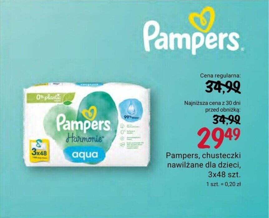 chusteczki pampers pure cena