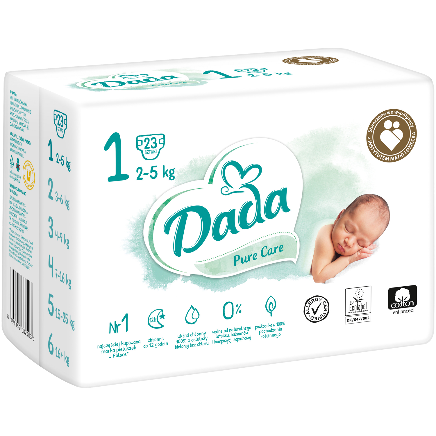 pampers od 6-12 ile sztuk w paczce