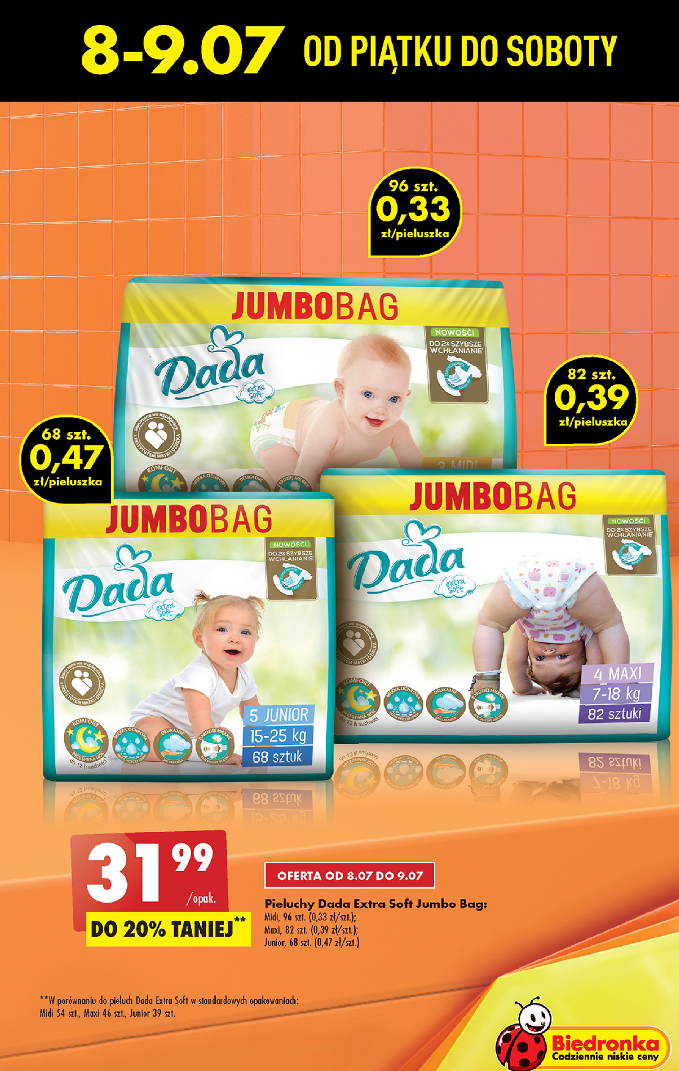 pampers 1 cena za sztukę