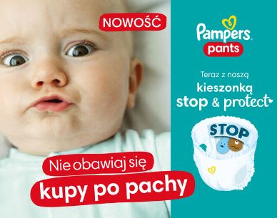 pieluchomajtki pampers pasek z tyłu