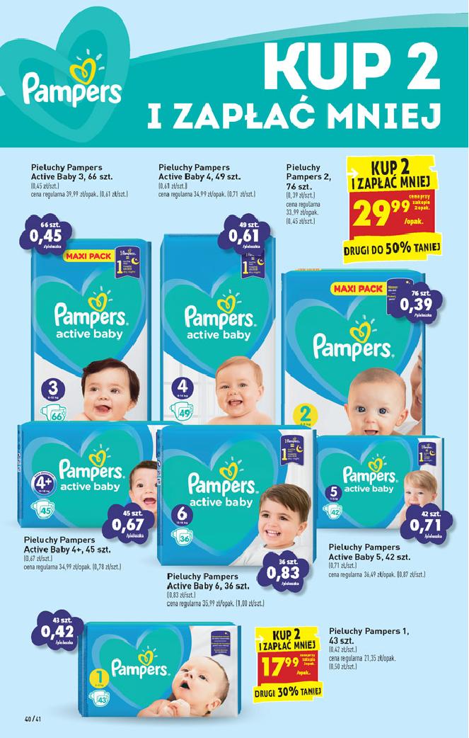 pieluchy pampers rozmiar 1