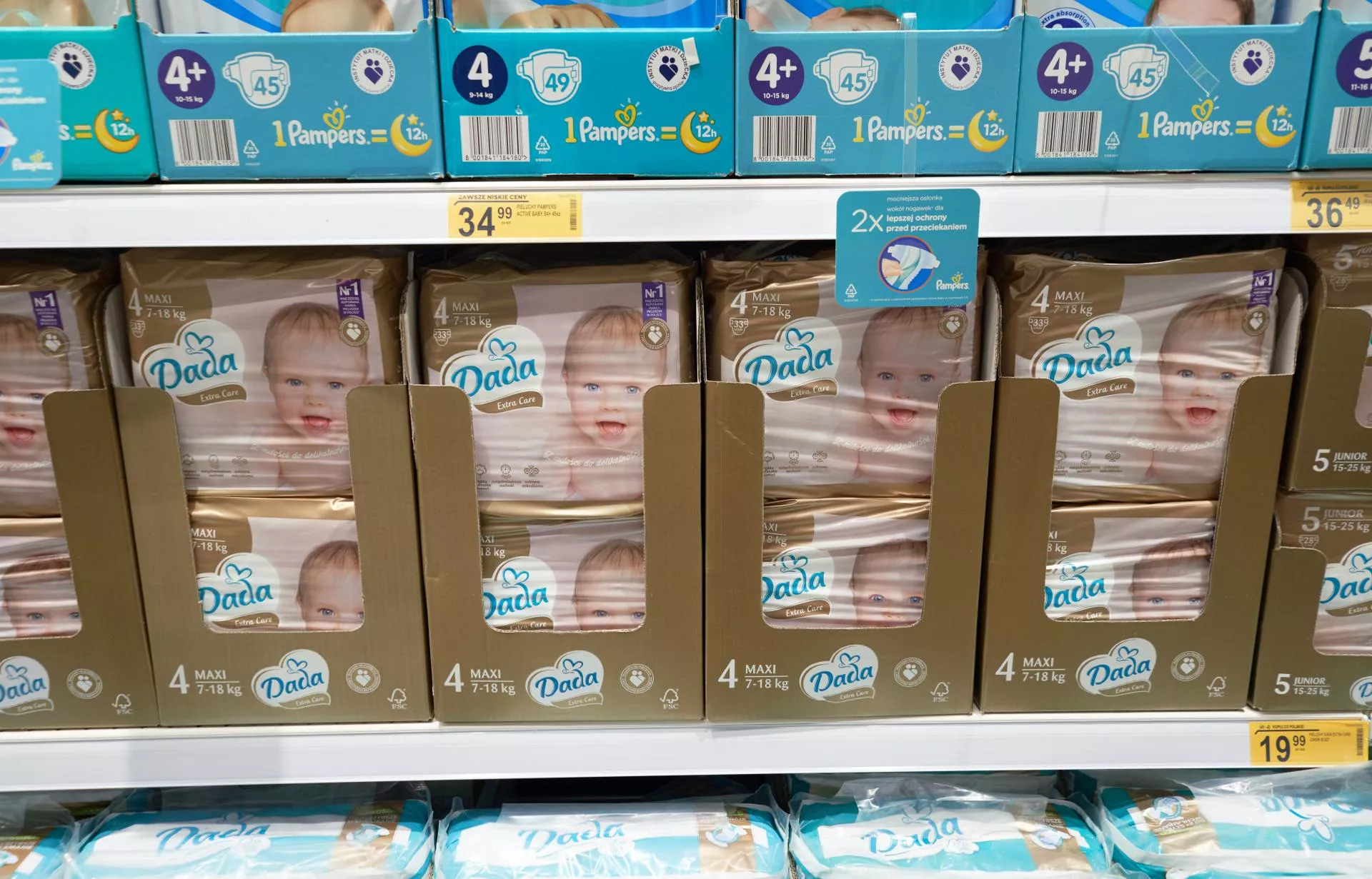 pampers newborn 1 ile sztuk