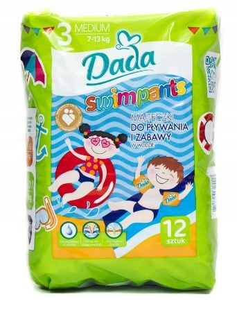 żółty pampers mokry