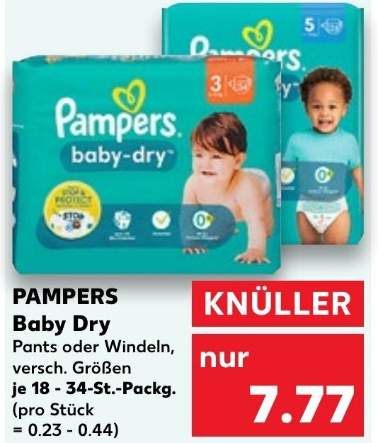 pampers w spodniach