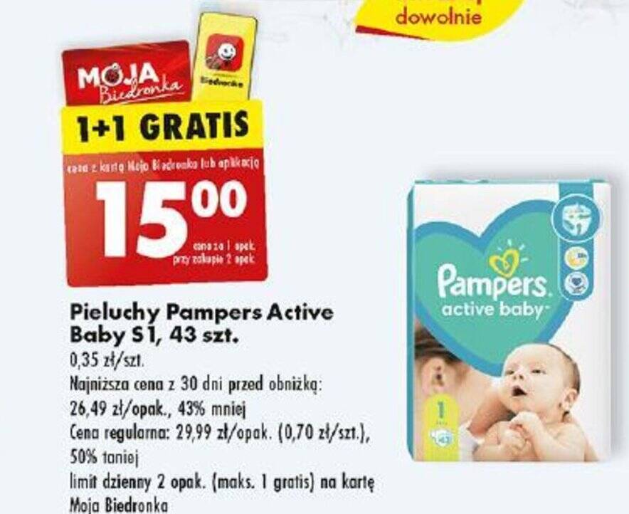 pieluchy pampers 1 premium care