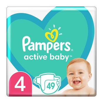 pampers active baby-dry pieluchy rozmiar 3 midi 4-9kg 174 sztuki