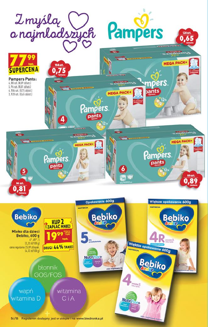 promocja na pampers premium care