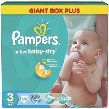 pampers active baby dry 3 cena