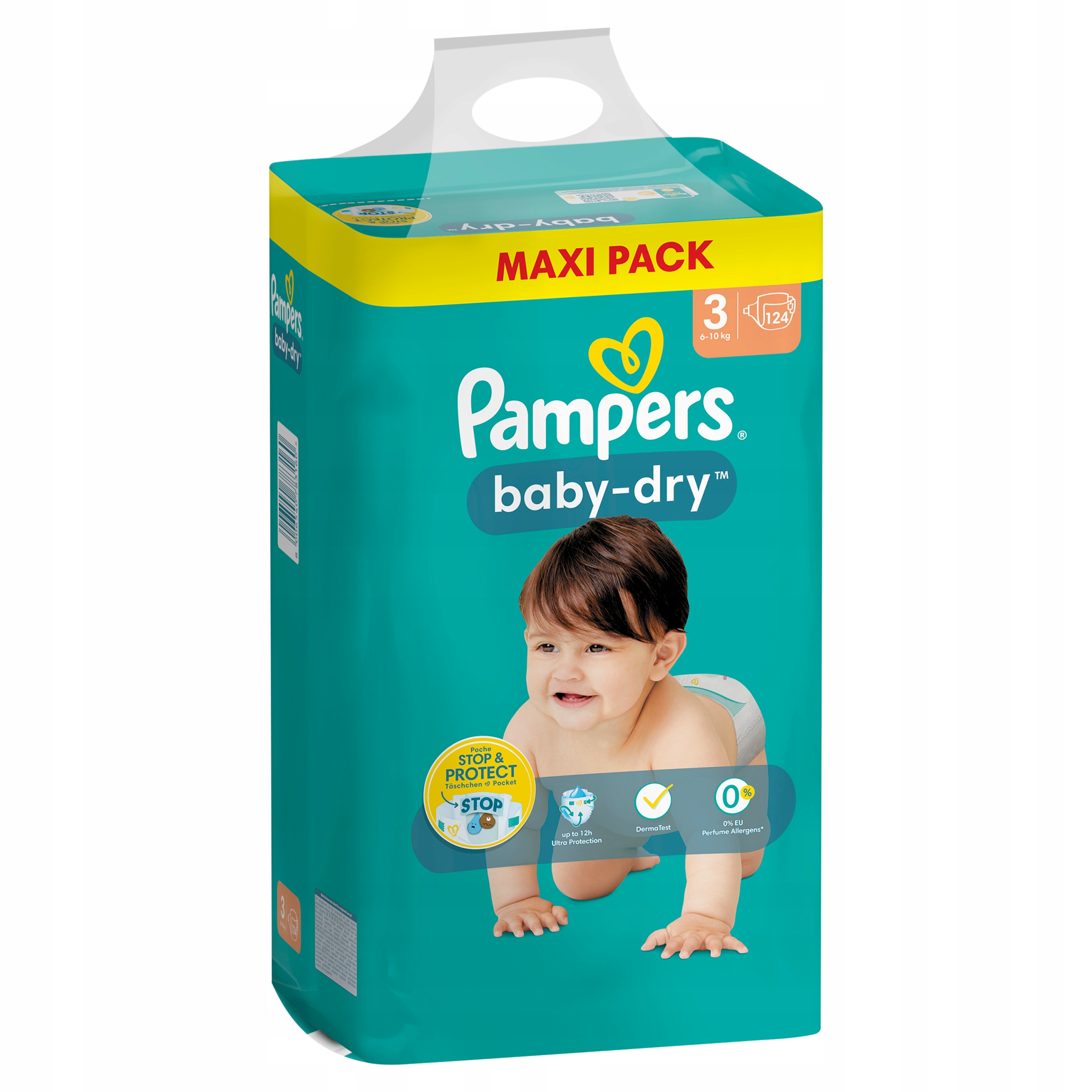 pieluchomajtki pampers gdzie przod