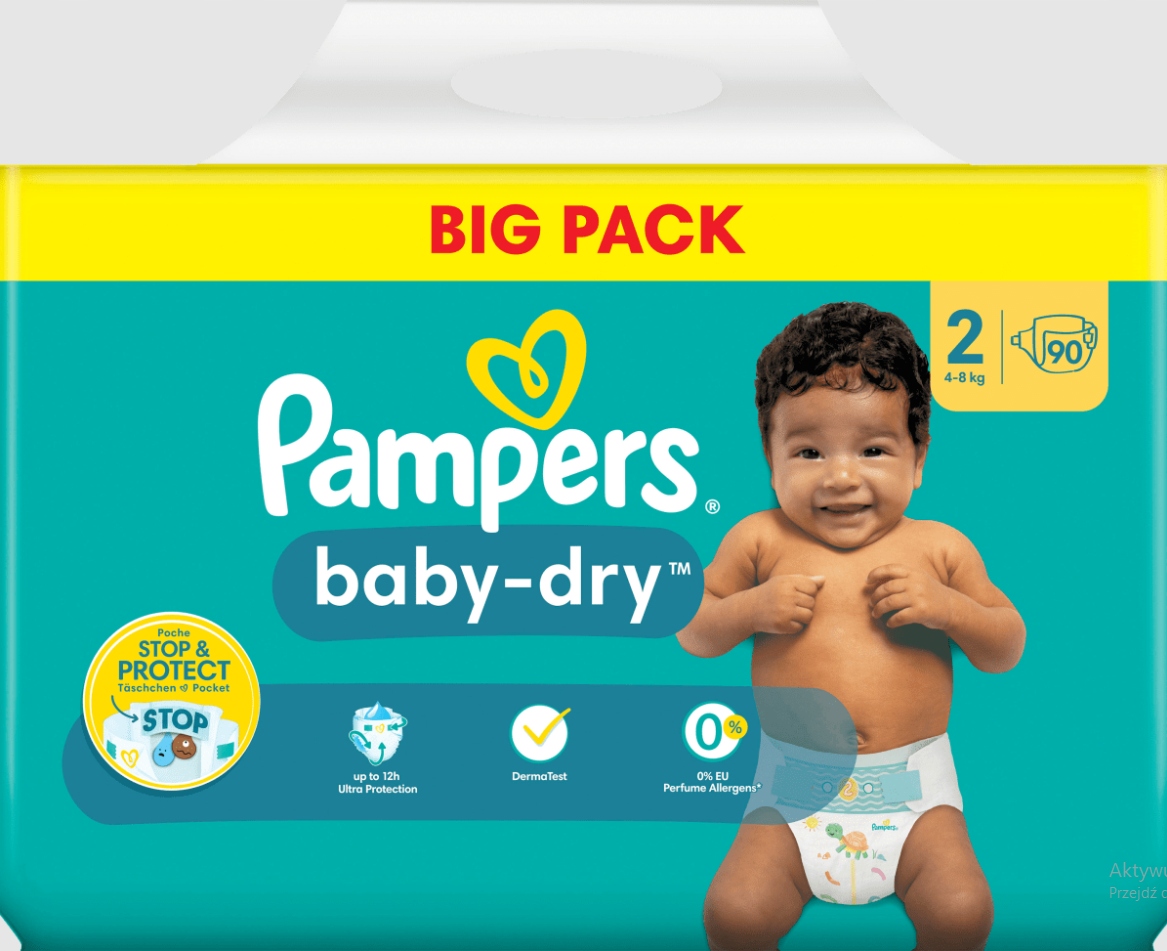 zapas pieluch pampers active baby dry 5